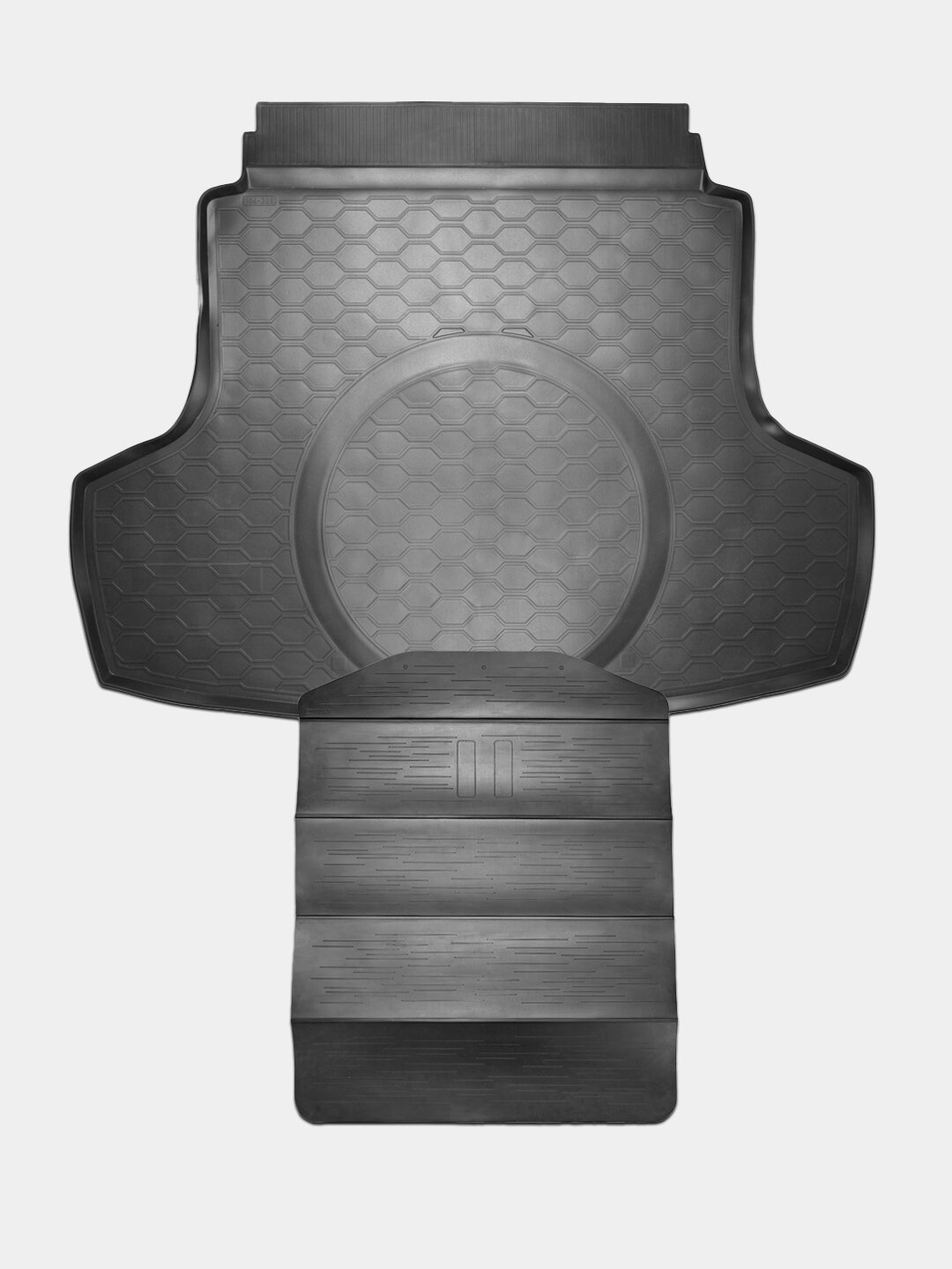 Коврики багажника Poliplast Hyundai Sonata -VIII (DN8) 2019, для багажника, с фартуком