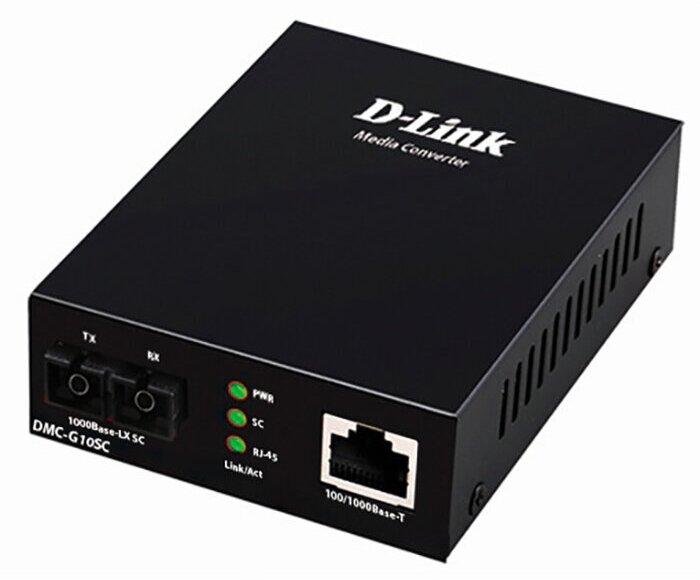 Медиаконвертер D-Link DMC-G10SC/A1A с 1 портом 100/1000Base-T