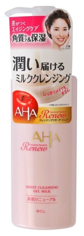 AHA Очищающее и увлажняющее гель-молочко для снятия макияжа с фруктовыми кислотами, 150 мл, 150 г