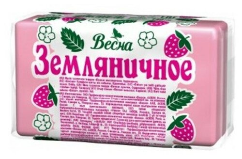 Весна Мыло кусковое Земляничное земляника, 140 г