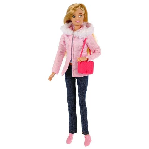 Кукла софия модница 29 см зимняя одежда карапуз 99172-1-S-AN