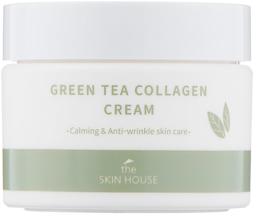 The Skin House Green Tea Collagen Cream успокаивающий от морщин, 50 мл