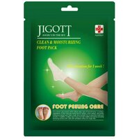 Jigott Отшелушивающие пилинг-носочки / Clean & Moisturizing Foot Pack, 1 пара