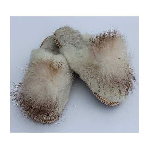 Тапочки ОвчинаТорг, размер 41-42, серый, белый тапочки енотики светло серые с серым размер 34 35