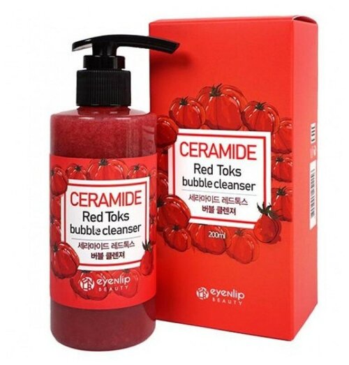 Eyenlip пенка для умывания Ceramide Red Toks Bubble Cleanser, 200 мл, 200 г