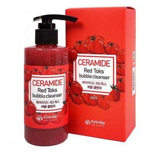 Eyenlip пенка для умывания Ceramide Red Toks Bubble Cleanser, 200 мл, 200 г