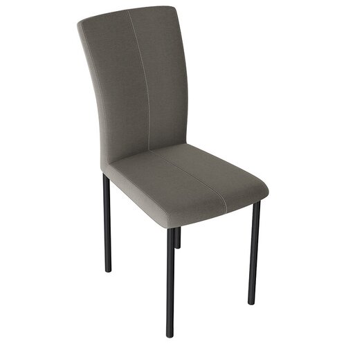 фото Стул «анри» черный муар/рогожка коричневая трия