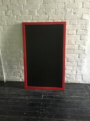 Меловая доска 60х80 см красная