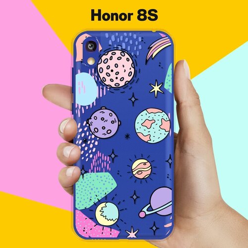 Силиконовый чехол на Honor 8S Узор из планет / для Хонор 8С силиконовый чехол узор из планет на honor 30