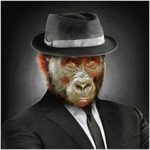 Интерьерная картина Стильная обезьяна 40х40