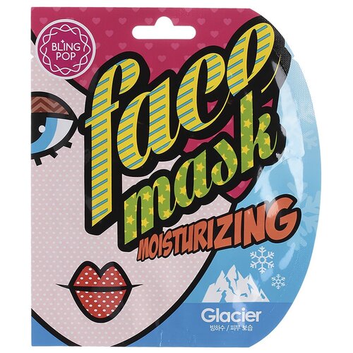 BLING POP Маска д/лица тканевая питательная BLING POP GLACIER MOISTURIZING MASK 25мл