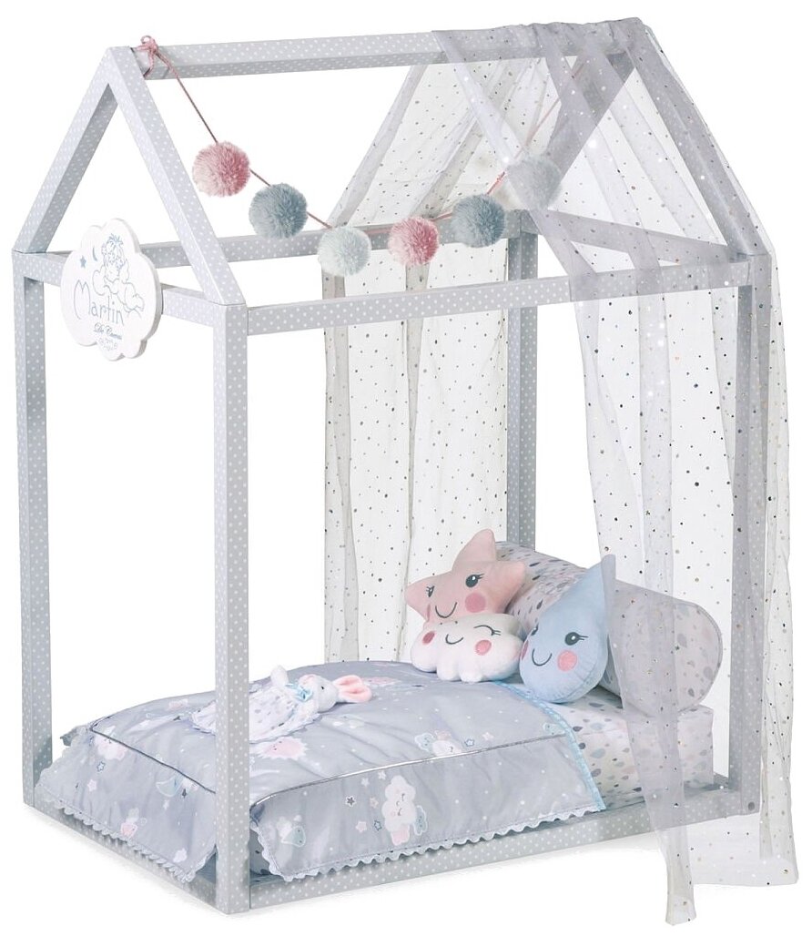 Кроватка- домик для куклы с аксессуарами "Мартин", 83 см