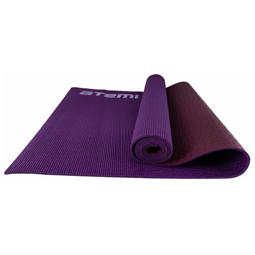 фото Коврик для йоги atemi aym01db, 172.7х61х0.6 см фиолетовый