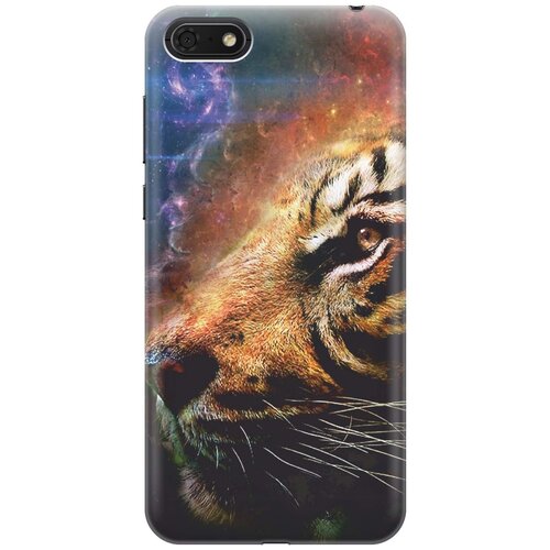 фото Gosso ультратонкий силиконовый чехол-накладка для huawei y5 (2018) / y5 prime (2018) / honor 7s / honor 7a с принтом "космический тигр"