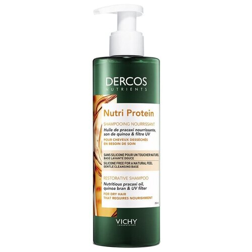 Vichy шампунь для волос Dercos Nutrients Nutri Protein Restorative восстанавливающий, 250 мл vichy dercos protein hair mask 250ml