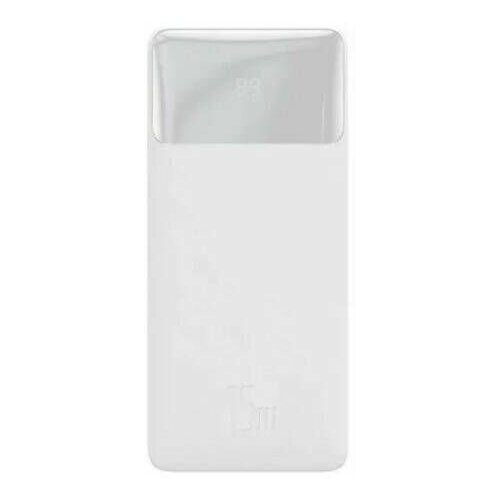 Повербанк Baseus Bipow Digital Display 30000mAh 15W Блок питания внешний аккумулятор белый PPBD050202 4100₽