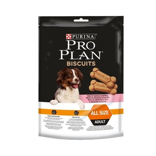 Purina Pro Plan Лакомство бисквиты для собак с лососем и рисом 12407241, 0,175 кг