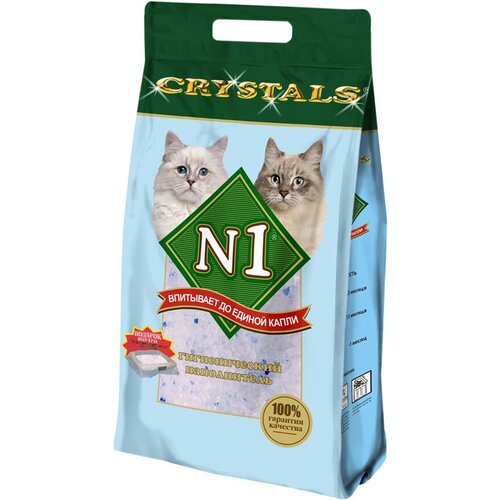 1 crystals for kittens – наполнитель силикагелевый для туалета котят 5 5 л № 1 CRYSTALS – Наполнитель силикагелевый для туалета кошек (12,5 л х 4 шт)