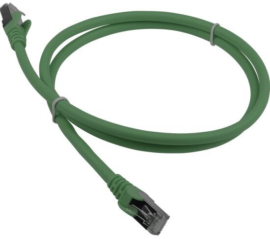 Патч-корд Lanmaster LSZH FTP кат.6A, 1.0 м, зеленый