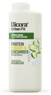 Крем-гель для душа Dicora Protein yogurt & cucumber, 400 мл