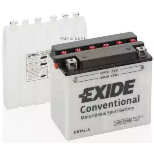 Аккумулятор Для Мототехники Exide Conventional 12 V 18 Ah 240 A Etn 0 B0 180x90x160mm 6kg Exide^Eb18l-A EXIDE арт. EB18L-A