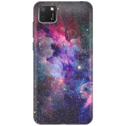 фото Ультратонкий силиконовый чехол-накладка для huawei y5p / honor 9s с принтом "открытый космос" gosso