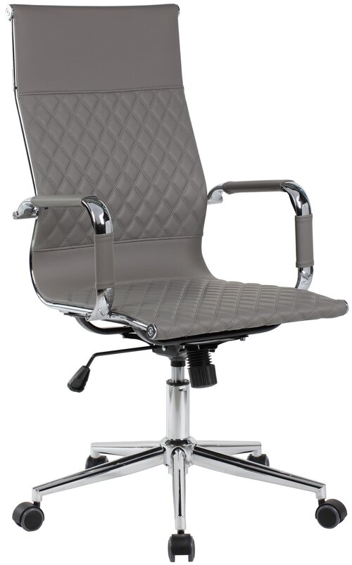 Компьютерное кресло Riva 6016-1S офисное, обивка: искусственная кожа, цвет: серый