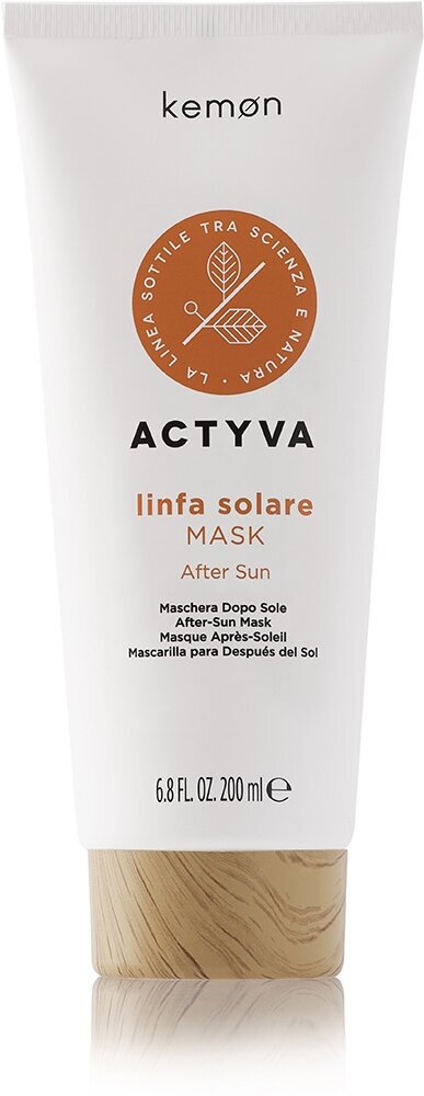 Kemon Маска для волос после пребывания на солнце Actyva Linfa Solare Mask Velian, 200 мл