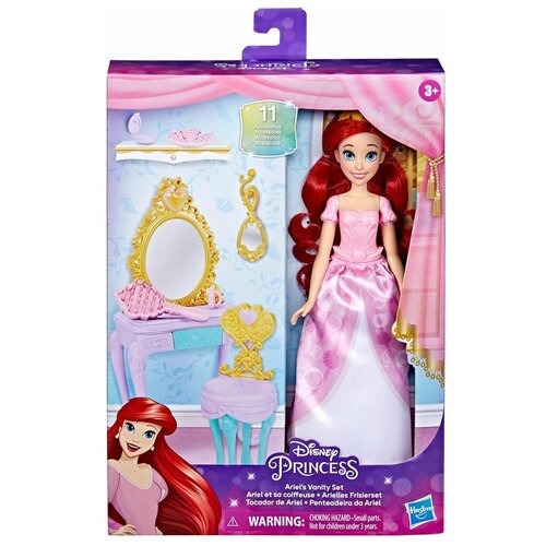 Кукла DISNEY PRINCESS Принцесса Ариэль, с аксессуарами, 4846 кукла hasbro disney princess комфи белль e8401 разноцветный