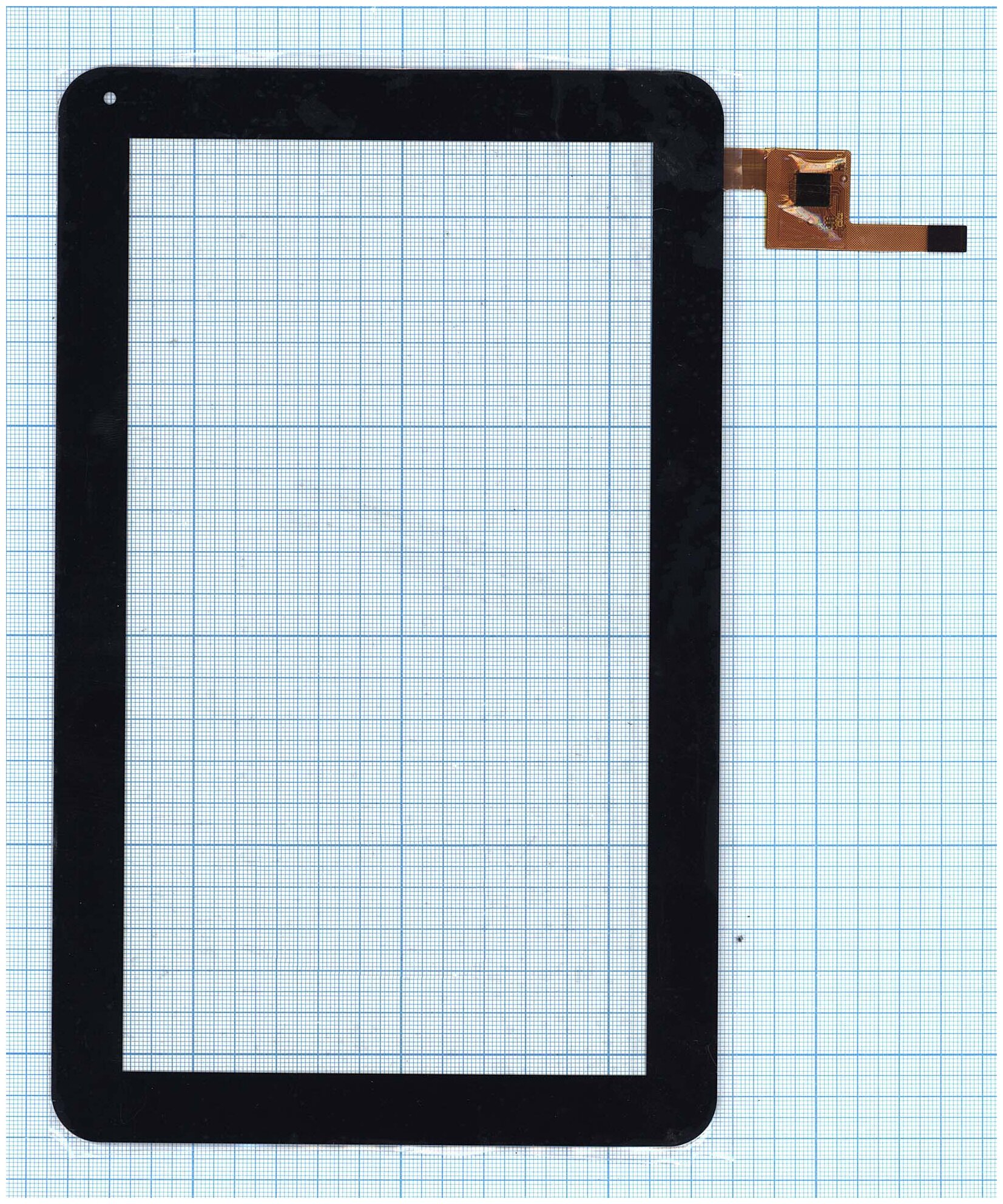 Сенсорное стекло (тачскрин) для Visual Land 101 черное