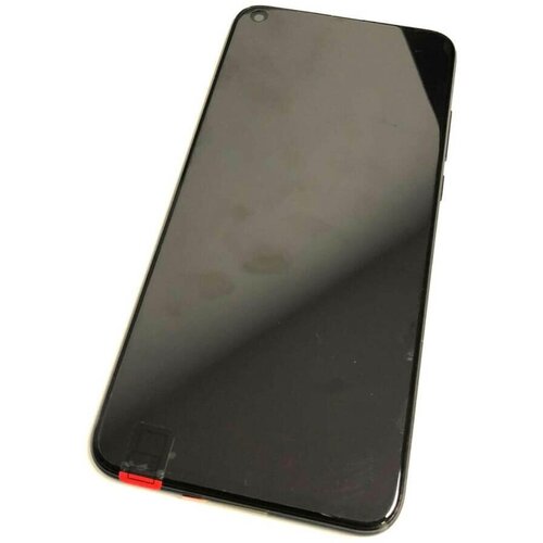 Дисплей в сборе с сенсорным стеклом, корпусом и аккумулятором для Huawei Honor View 20 (Original) (С красным корпусом)