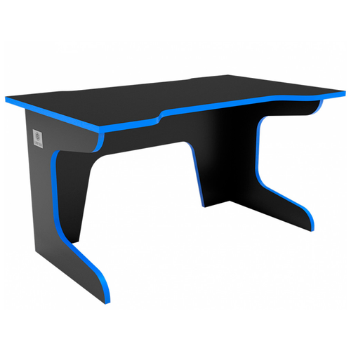 фото Игровой стол e-sport gear comfy, шхг: 140х85 см, цвет: черный/синий