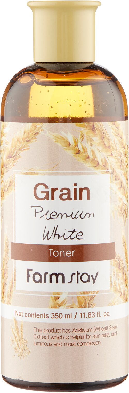 Farmstay Тонер с экстрактом ростков пшеницы Grain Premium White, 350 мл