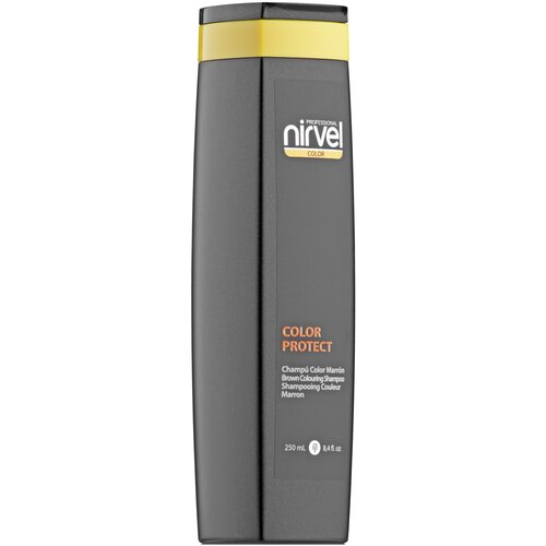 Оттеночный шампунь для волос Nirvel Professional Shampoo Color Brown, коричневый, 250 мл