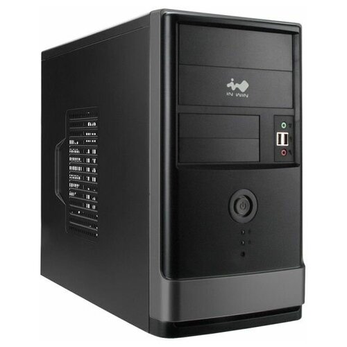 Корпус InWin EFS063BL RB-S500HQ7-0 черный 500W mATX 2xUSB3.0 audio корпус matx inwin efs052 6190352 черный бп 600w 2 usb 3 0 audio