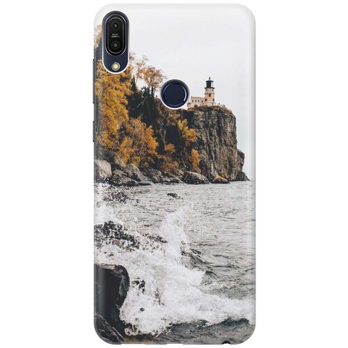 фото Gosso ультратонкий силиконовый чехол-накладка для asus zenfone max pro m1 (zb602kl) с принтом "северный маяк"