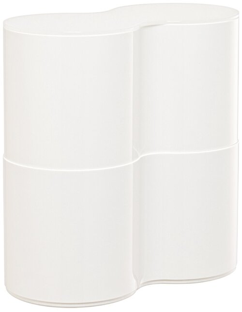 Комплект контейнеров для туалетной бумаги 2 шт с крышками 25х12,9х12,9 см Iseto