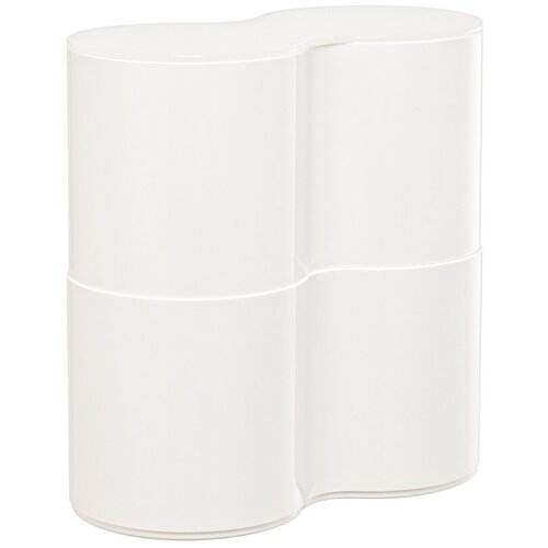 Комплект контейнеров для туалетной бумаги 2 шт с крышками 25х12,9х12,9 см Iseto