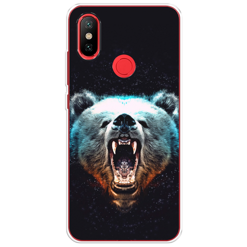 Силиконовый чехол на Xiaomi Mi A2 / Сяоми Ми А2 Медведь