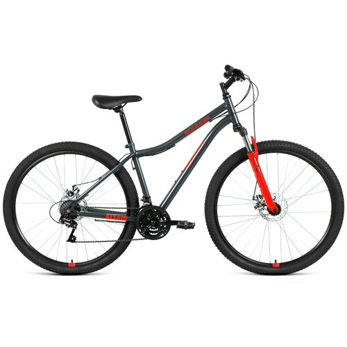 Велосипед Forward Altair MTB HT 29 2.0 21 Disc 2021 темно-серый/красный RBKT1MN9Q008