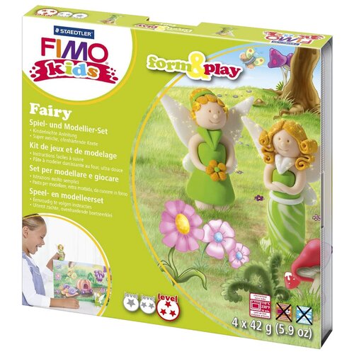 Набор для лепки FIMO kids form&play Детский набор Фея (8034 04 LZ) набор для лепки из полимерной глины bradex мой огород