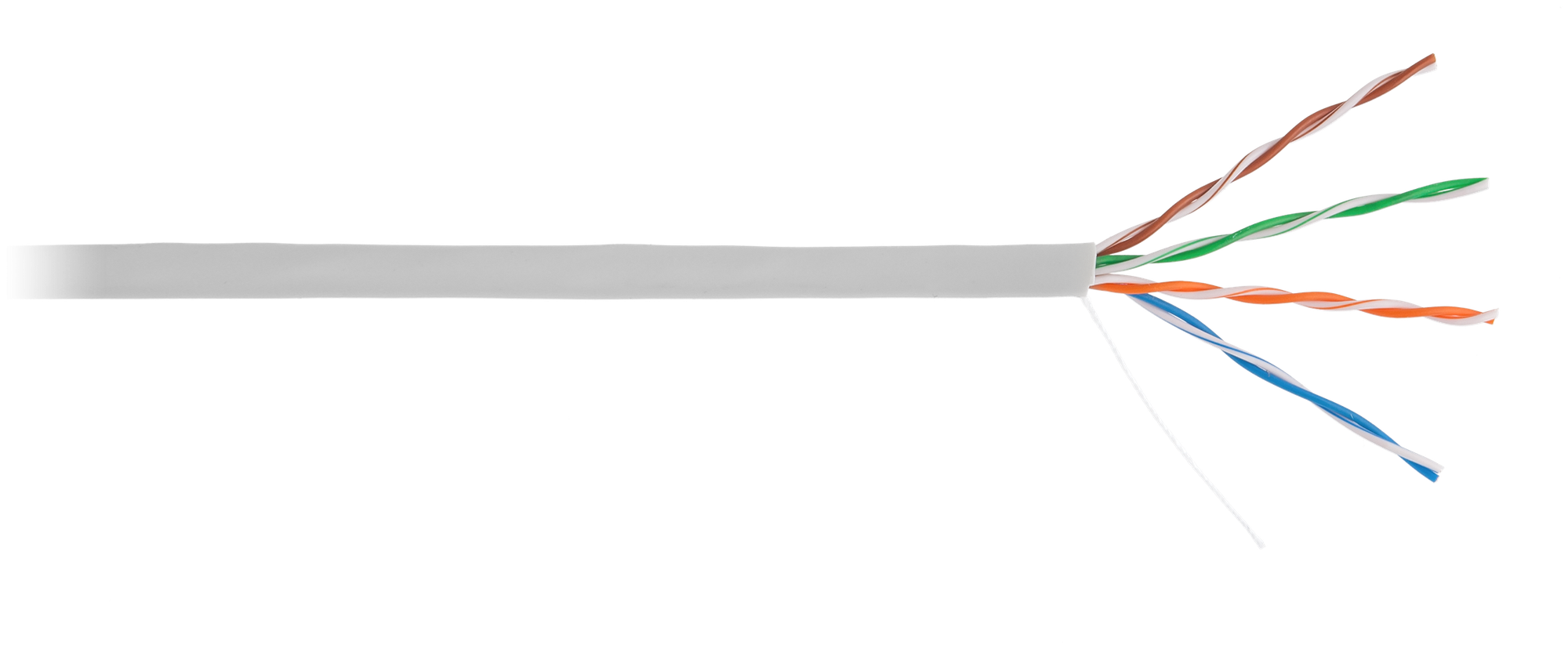 Витая пара ULAN UTP кат.5e 4 пары CU 305м серый (UEC-UU004-5E-PVC-GY)