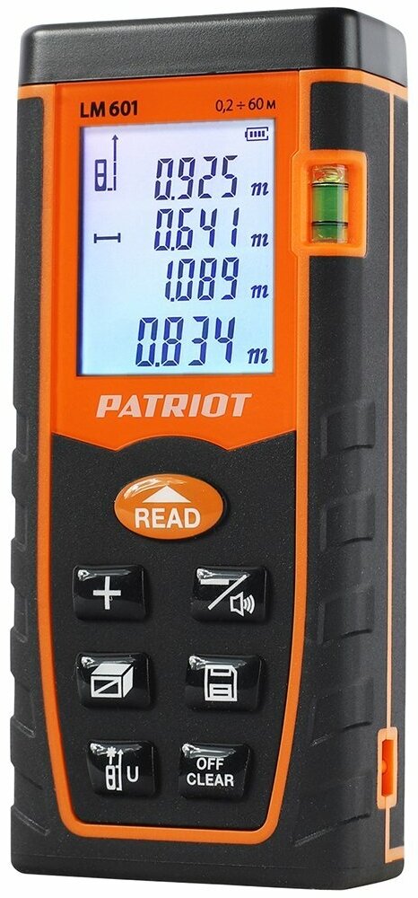 Дальномер лазерный Patriot LM 601, 60 м