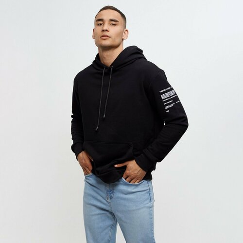 фото Толстовка minaku, силуэт свободный, размер 56/3xl, черный