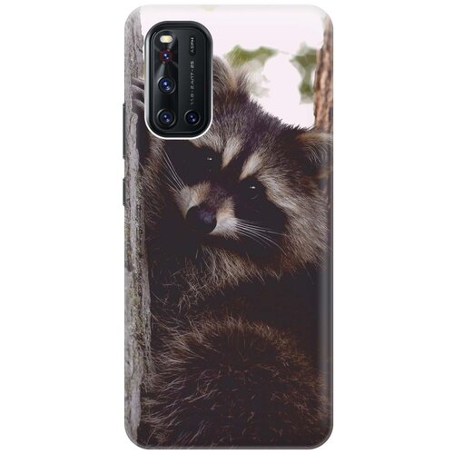 фото Cиликоновый чехол на vivo v19 / виво в19 с принтом "енотик" gosso