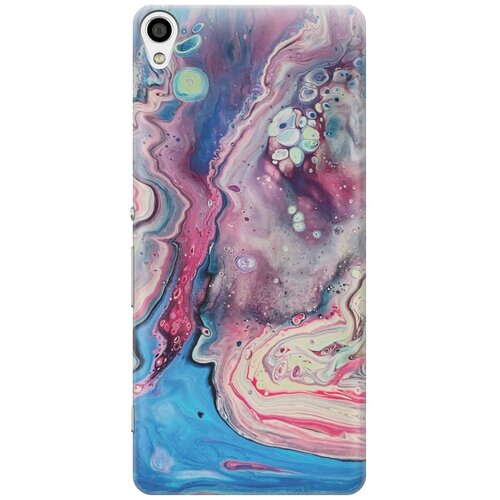 фото Cиликоновый чехол на sony xperia xa / сони иксперия ха с принтом "разноцветный мрамор" gosso