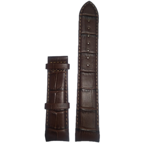 Leather Watchstrap T Couturier 22L Brown ремешок stailer застежка пряжка прошитый край