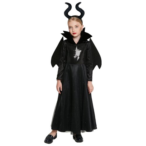 фото Костюм "малефисента", 122 см. пуговка
