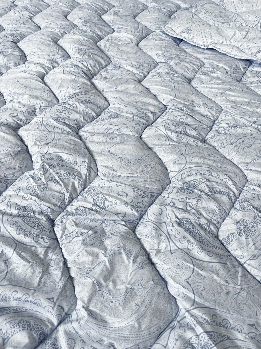 Одеяло Евро 200х220 Зимнее Лебяжий пух одеяло теплое толстое - фотография № 7