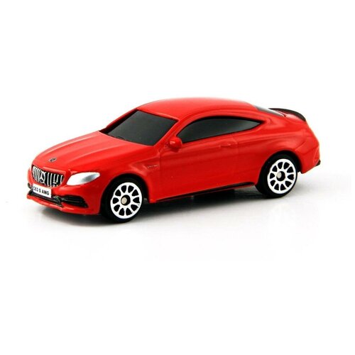 Машинка металлическая Uni-Fortune RMZ City 1:64 Mercedes-Benz C63 S AMG Coupe 2019 (цвет красный) машина металлическая mercedes benz cls63 amg 1 32 инерция цвет белый